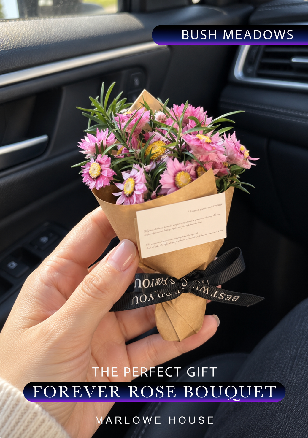 Mini Bouquet Car Freshener — For Her